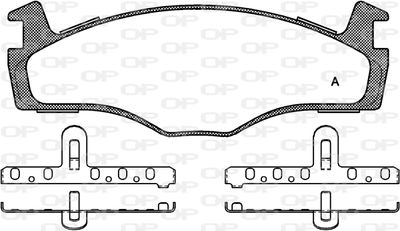 BPA017160 OPEN PARTS Комплект тормозных колодок, дисковый тормоз