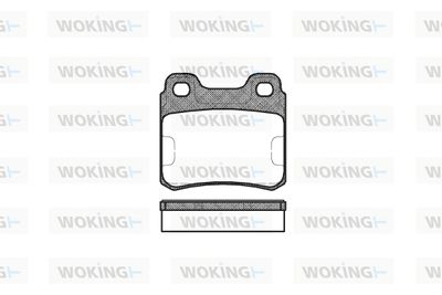 P382300 WOKING Комплект тормозных колодок, дисковый тормоз