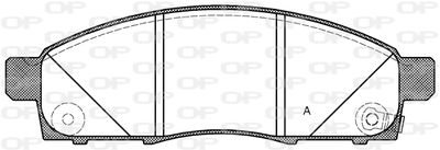 BPA143402 OPEN PARTS Комплект тормозных колодок, дисковый тормоз