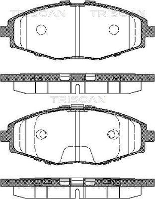 811021002 TRISCAN Комплект тормозных колодок, дисковый тормоз