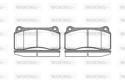 P883300 WOKING Комплект тормозных колодок, дисковый тормоз
