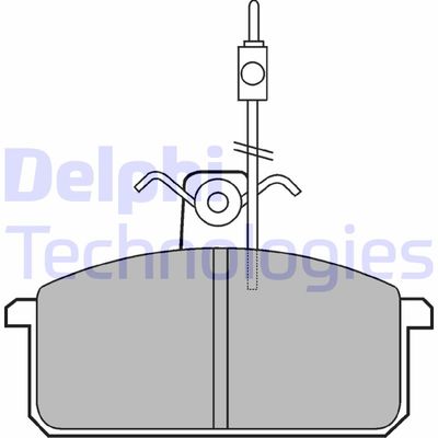 LP436 DELPHI Комплект тормозных колодок, дисковый тормоз