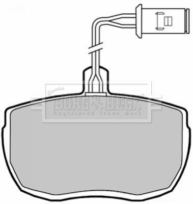 BBP1320 BORG & BECK Комплект тормозных колодок, дисковый тормоз