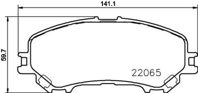 MDB3717 MINTEX Комплект тормозных колодок, дисковый тормоз