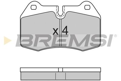 BP2660 BREMSI Комплект тормозных колодок, дисковый тормоз