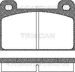 811010111 TRISCAN Комплект тормозных колодок, дисковый тормоз