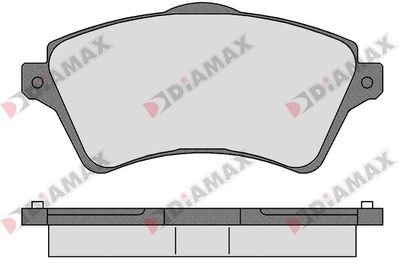 N09214 DIAMAX Комплект тормозных колодок, дисковый тормоз
