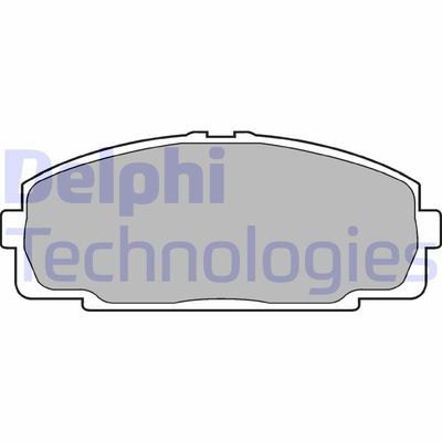 LP989 DELPHI Комплект тормозных колодок, дисковый тормоз