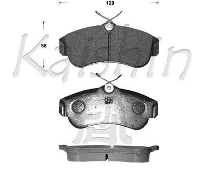 FK1180 KAISHIN Комплект тормозных колодок, дисковый тормоз