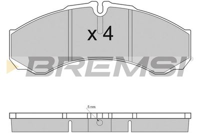 BP2925TR BREMSI Комплект тормозных колодок, дисковый тормоз