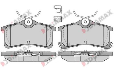 N09621 DIAMAX Комплект тормозных колодок, дисковый тормоз