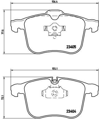 P59049 BREMBO Комплект тормозных колодок, дисковый тормоз