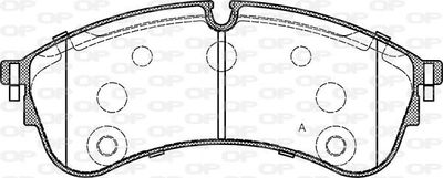 BPA184700 OPEN PARTS Комплект тормозных колодок, дисковый тормоз