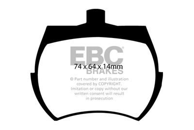 DP4127R EBC Brakes Комплект тормозных колодок, дисковый тормоз