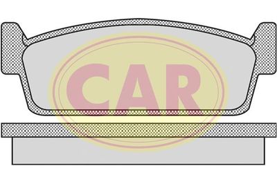 PNT529 CAR Комплект тормозных колодок, дисковый тормоз