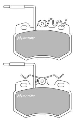LVXL677 MOTAQUIP Комплект тормозных колодок, дисковый тормоз