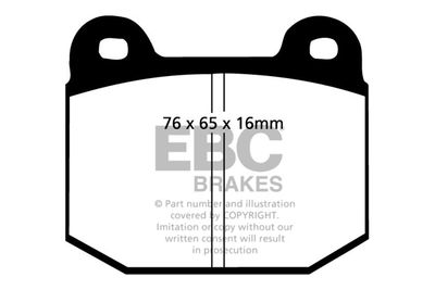 DP3197C EBC Brakes Комплект тормозных колодок, дисковый тормоз