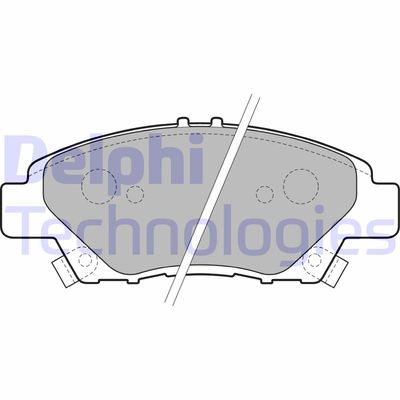 LP2194 DELPHI Комплект тормозных колодок, дисковый тормоз