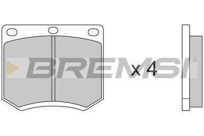 BP2139 BREMSI Комплект тормозных колодок, дисковый тормоз