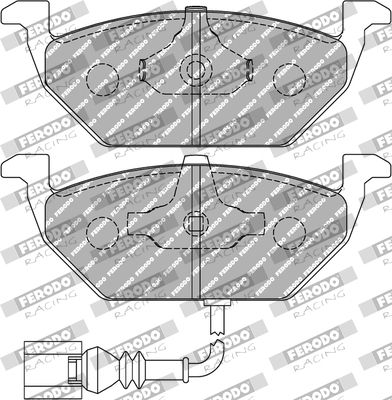 FDS1398 FERODO RACING Комплект тормозных колодок, дисковый тормоз