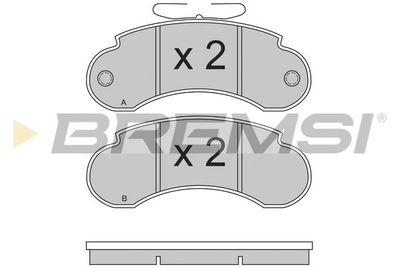 BP2490 BREMSI Комплект тормозных колодок, дисковый тормоз