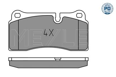 0252426118PD MEYLE Комплект тормозных колодок, дисковый тормоз