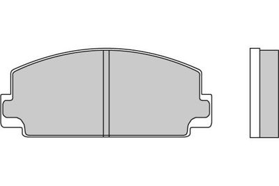 120077 E.T.F. Комплект тормозных колодок, дисковый тормоз
