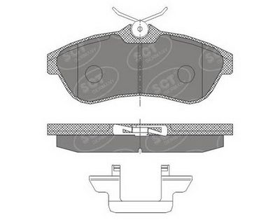 SP424PR SCT - MANNOL Комплект тормозных колодок, дисковый тормоз