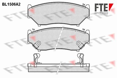BL1506A2 FTE Комплект тормозных колодок, дисковый тормоз