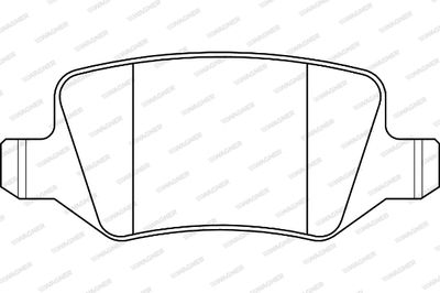 WBP23138A WAGNER Комплект тормозных колодок, дисковый тормоз