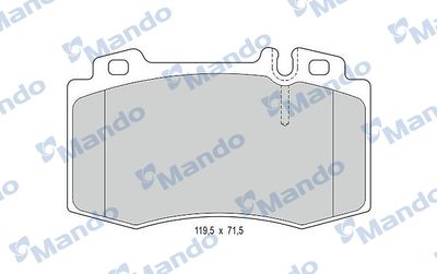 MBF015154 MANDO Комплект тормозных колодок, дисковый тормоз