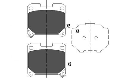 KBP9063 KAVO PARTS Комплект тормозных колодок, дисковый тормоз
