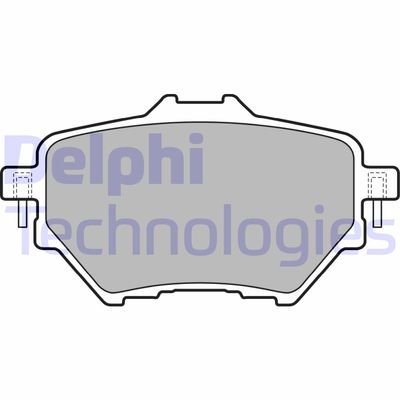 LP2505 DELPHI Комплект тормозных колодок, дисковый тормоз