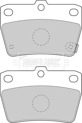 BBP1804 BORG & BECK Комплект тормозных колодок, дисковый тормоз