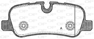 BPA115900 OPEN PARTS Комплект тормозных колодок, дисковый тормоз