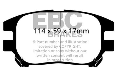 DP1658 EBC Brakes Комплект тормозных колодок, дисковый тормоз