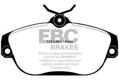 DP1095 EBC Brakes Комплект тормозных колодок, дисковый тормоз