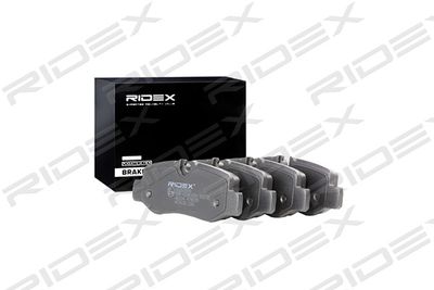 402B0888 RIDEX Комплект тормозных колодок, дисковый тормоз