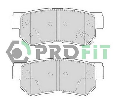 50001606C PROFIT Комплект тормозных колодок, дисковый тормоз