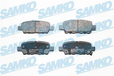 5SP1862 SAMKO Комплект тормозных колодок, дисковый тормоз