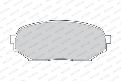 FDB1030 FERODO Комплект тормозных колодок, дисковый тормоз