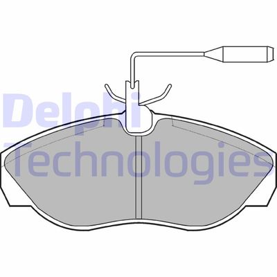 LP877 DELPHI Комплект тормозных колодок, дисковый тормоз