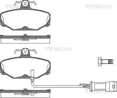 811016827 TRISCAN Комплект тормозных колодок, дисковый тормоз