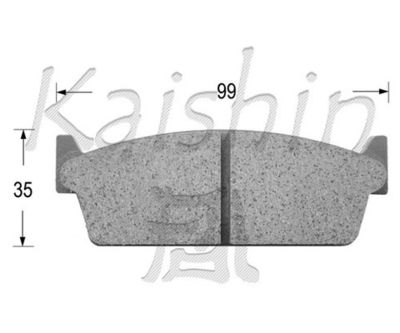 FK1160 KAISHIN Комплект тормозных колодок, дисковый тормоз