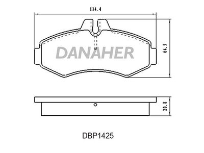 DBP1425 DANAHER Комплект тормозных колодок, дисковый тормоз