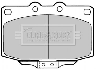 BBP1323 BORG & BECK Комплект тормозных колодок, дисковый тормоз