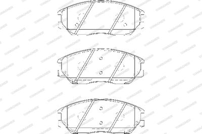WBP24167A WAGNER Комплект тормозных колодок, дисковый тормоз