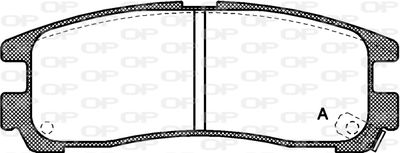 BPA029102 OPEN PARTS Комплект тормозных колодок, дисковый тормоз