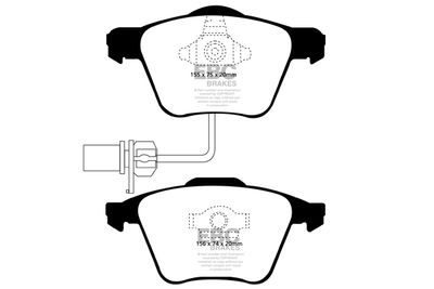 DP41495R EBC Brakes Комплект тормозных колодок, дисковый тормоз