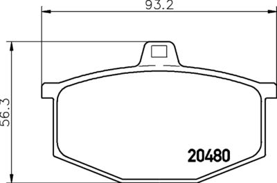 MDB1118 MINTEX Комплект тормозных колодок, дисковый тормоз
